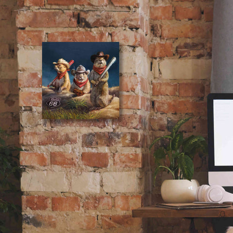 Image of 'Amarillo Sod Poodles' by Lucia Heffernan, Canvas Wall Art,12x12