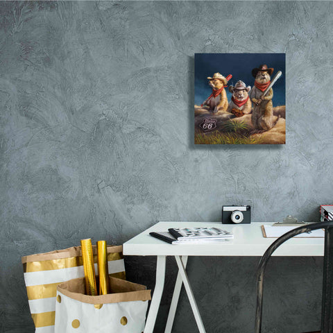 Image of 'Amarillo Sod Poodles' by Lucia Heffernan, Canvas Wall Art,12x12