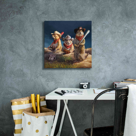Image of 'Amarillo Sod Poodles' by Lucia Heffernan, Canvas Wall Art,18x18