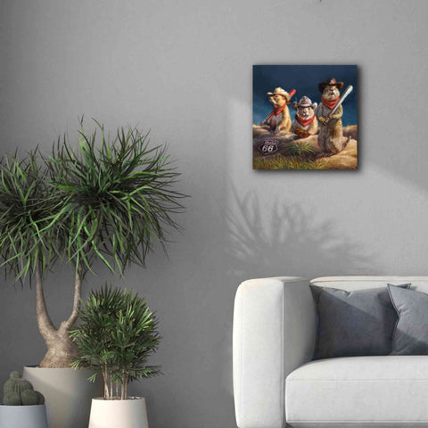 Image of 'Amarillo Sod Poodles' by Lucia Heffernan, Canvas Wall Art,18x18