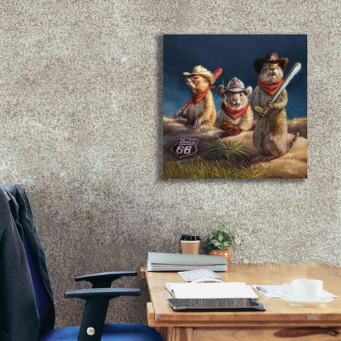 Image of 'Amarillo Sod Poodles' by Lucia Heffernan, Canvas Wall Art,26x26