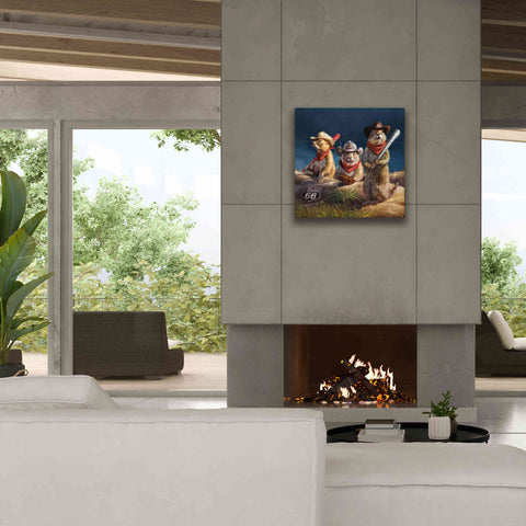 Image of 'Amarillo Sod Poodles' by Lucia Heffernan, Canvas Wall Art,26x26