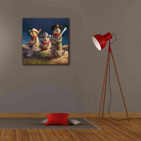 Image of 'Amarillo Sod Poodles' by Lucia Heffernan, Canvas Wall Art,26x26