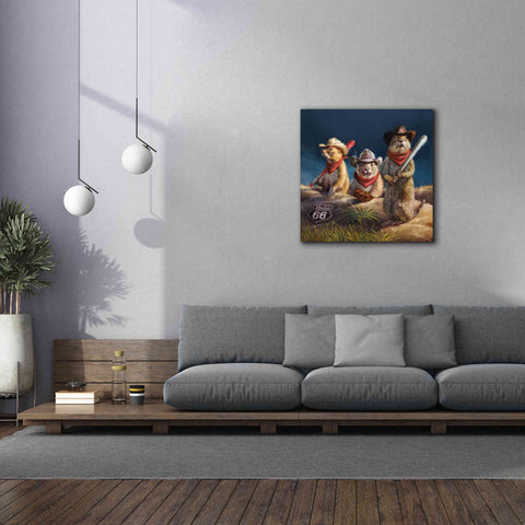 Image of 'Amarillo Sod Poodles' by Lucia Heffernan, Canvas Wall Art,37x37