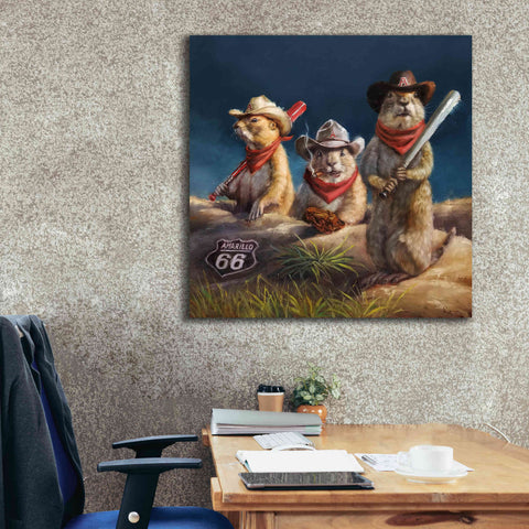 Image of 'Amarillo Sod Poodles' by Lucia Heffernan, Canvas Wall Art,37x37