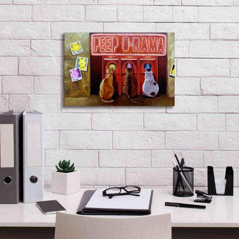 Image of 'Peepshow' by Lucia Heffernan, Canvas Wall Art,18x12