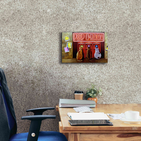 Image of 'Peepshow' by Lucia Heffernan, Canvas Wall Art,18x12