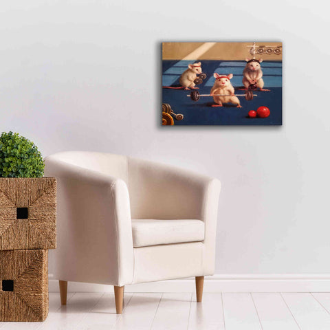 Image of 'Gym Rats' by Lucia Heffernan, Canvas Wall Art,26x18