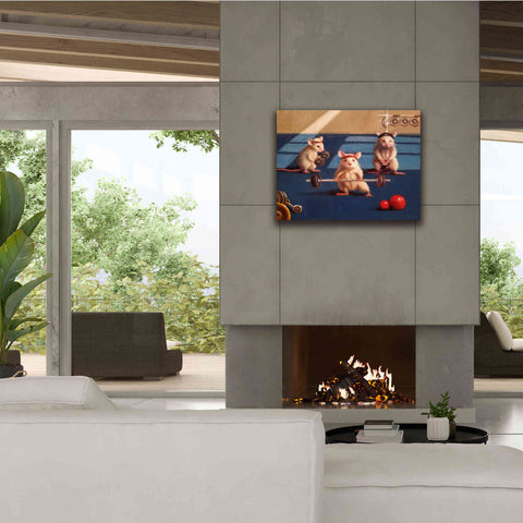 Image of 'Gym Rats' by Lucia Heffernan, Canvas Wall Art,34x26