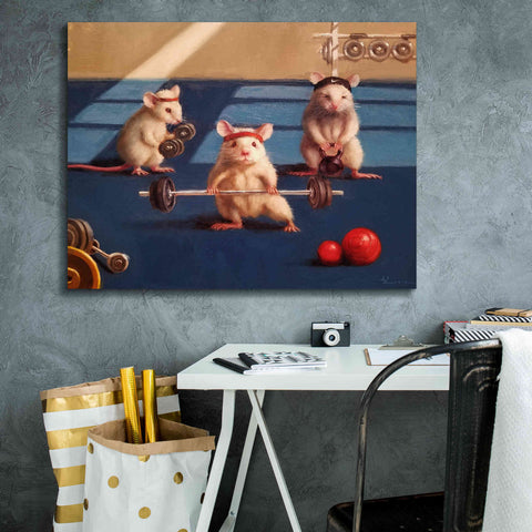 Image of 'Gym Rats' by Lucia Heffernan, Canvas Wall Art,34x26