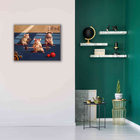 Image of 'Gym Rats' by Lucia Heffernan, Canvas Wall Art,34x26