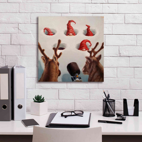 Image of 'Whack-An-Elf' by Lucia Heffernan, Canvas Wall Art,18x18