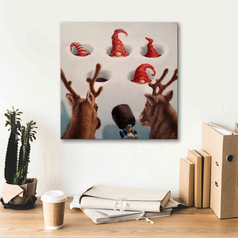 Image of 'Whack-An-Elf' by Lucia Heffernan, Canvas Wall Art,18x18