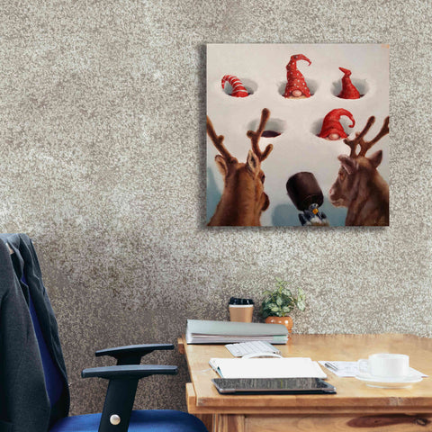 Image of 'Whack-An-Elf' by Lucia Heffernan, Canvas Wall Art,26x26