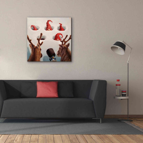 Image of 'Whack-An-Elf' by Lucia Heffernan, Canvas Wall Art,37x37