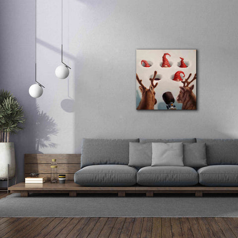 Image of 'Whack-An-Elf' by Lucia Heffernan, Canvas Wall Art,37x37