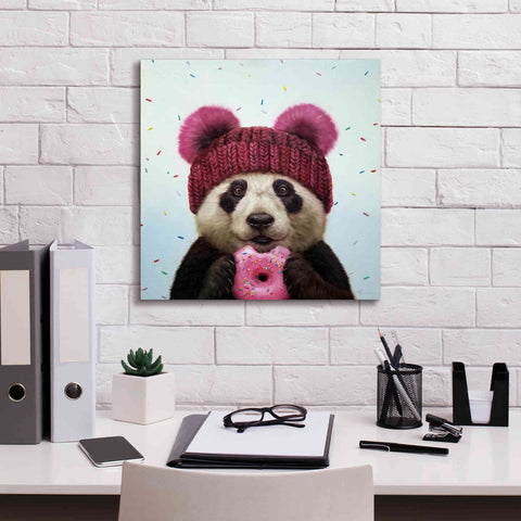 Image of 'First Bite' by Lucia Heffernan, Canvas Wall Art,18x18