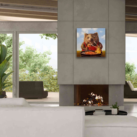 Image of 'Shrimp On The Barbie' by Lucia Heffernan, Canvas Wall Art,26x26