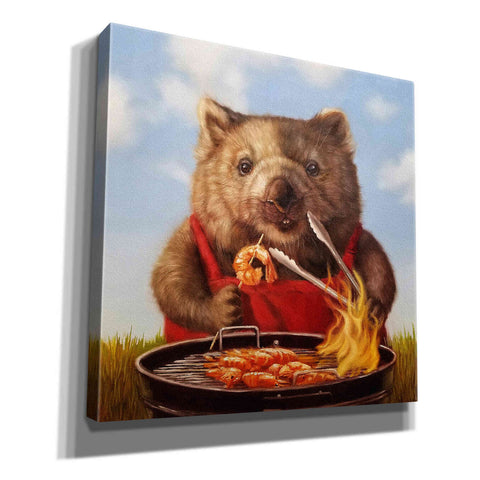 Image of 'Shrimp On The Barbie' by Lucia Heffernan, Canvas Wall Art