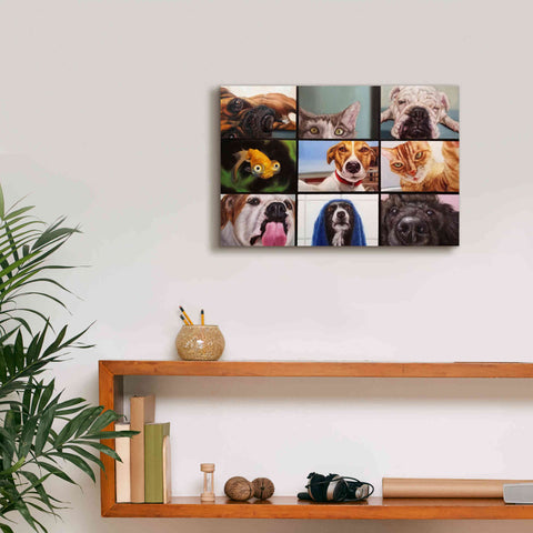 Image of 'Animal Zoom' by Lucia Heffernan, Canvas Wall Art,18x12