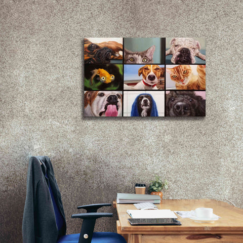 Image of 'Animal Zoom' by Lucia Heffernan, Canvas Wall Art,40x26