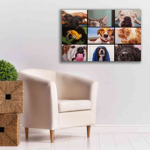 Image of 'Animal Zoom' by Lucia Heffernan, Canvas Wall Art,40x26