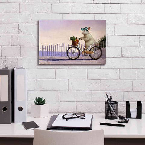 Image of 'Beach Bunny' by Lucia Heffernan, Canvas Wall Art,18x12