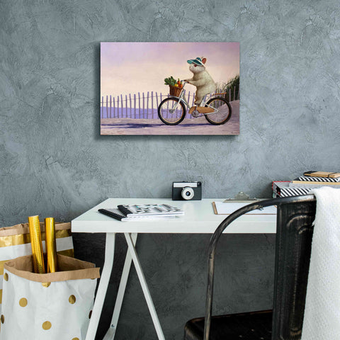 Image of 'Beach Bunny' by Lucia Heffernan, Canvas Wall Art,18x12