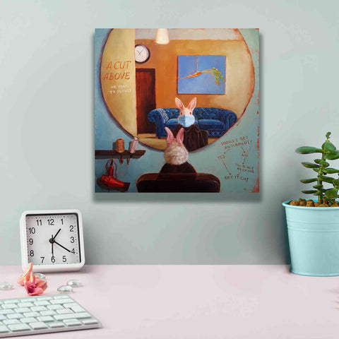 Image of 'Pandemic Haircut' by Lucia Heffernan, Canvas Wall Art,12x12