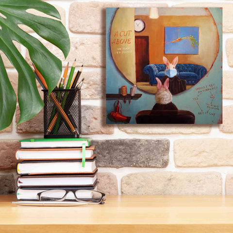 Image of 'Pandemic Haircut' by Lucia Heffernan, Canvas Wall Art,12x12
