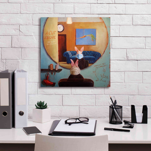 Image of 'Pandemic Haircut' by Lucia Heffernan, Canvas Wall Art,18x18