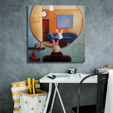 Image of 'Pandemic Haircut' by Lucia Heffernan, Canvas Wall Art,26x26