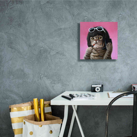 Image of 'Bob Cat' by Lucia Heffernan, Canvas Wall Art,12x12