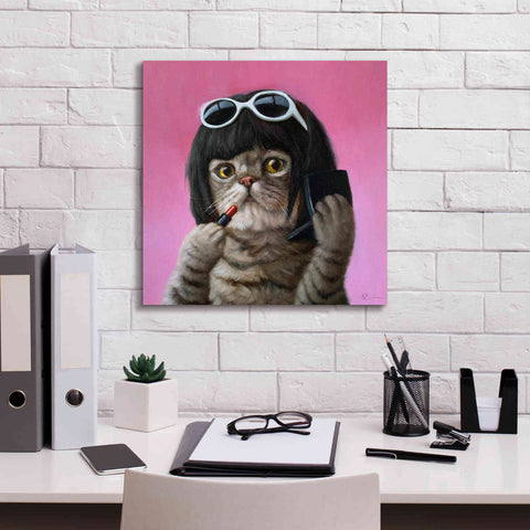 Image of 'Bob Cat' by Lucia Heffernan, Canvas Wall Art,18x18