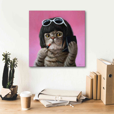 Image of 'Bob Cat' by Lucia Heffernan, Canvas Wall Art,18x18