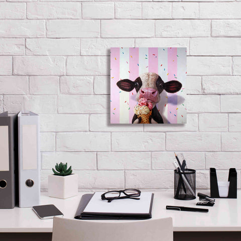 Image of 'Mooo-Licious' by Lucia Heffernan, Canvas Wall Art,12x12