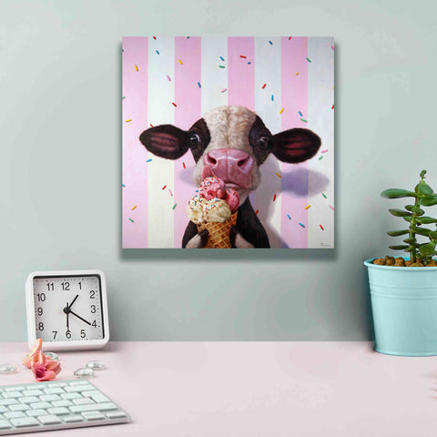 Image of 'Mooo-Licious' by Lucia Heffernan, Canvas Wall Art,12x12