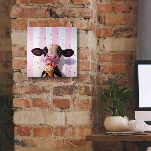 Image of 'Mooo-Licious' by Lucia Heffernan, Canvas Wall Art,12x12