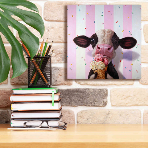 Image of 'Mooo-Licious' by Lucia Heffernan, Canvas Wall Art,12x12