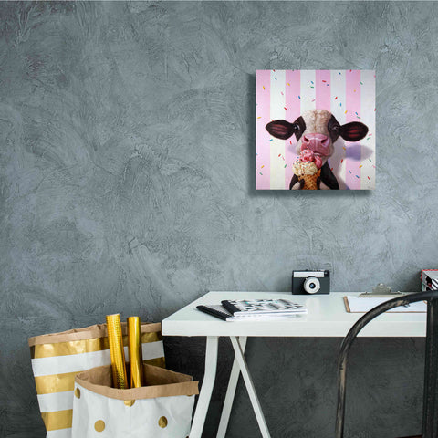 Image of 'Mooo-Licious' by Lucia Heffernan, Canvas Wall Art,12x12