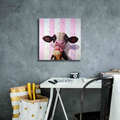 Image of 'Mooo-Licious' by Lucia Heffernan, Canvas Wall Art,18x18