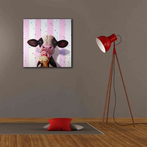 Image of 'Mooo-Licious' by Lucia Heffernan, Canvas Wall Art,26x26