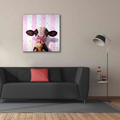 Image of 'Mooo-Licious' by Lucia Heffernan, Canvas Wall Art,37x37