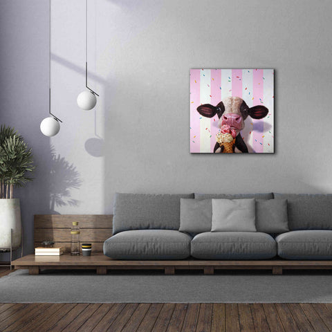Image of 'Mooo-Licious' by Lucia Heffernan, Canvas Wall Art,37x37