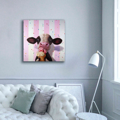Image of 'Mooo-Licious' by Lucia Heffernan, Canvas Wall Art,37x37