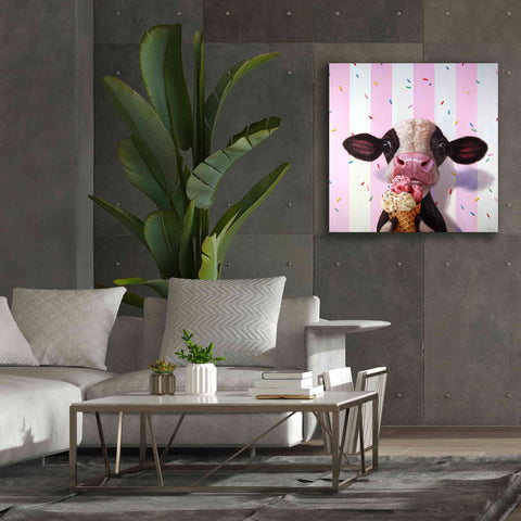 Image of 'Mooo-Licious' by Lucia Heffernan, Canvas Wall Art,37x37