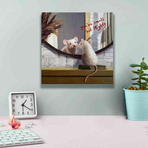 Image of 'Mighty Mouse' by Lucia Heffernan, Canvas Wall Art,12x12