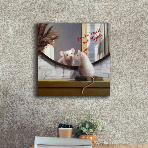 Image of 'Mighty Mouse' by Lucia Heffernan, Canvas Wall Art,18x18