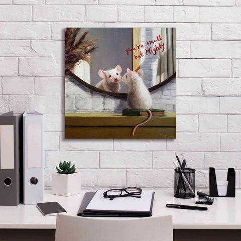 Image of 'Mighty Mouse' by Lucia Heffernan, Canvas Wall Art,18x18