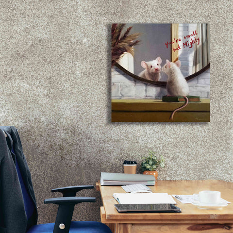 Image of 'Mighty Mouse' by Lucia Heffernan, Canvas Wall Art,26x26